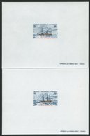 NEUKALEDONIEN 672/3P (*), 1921, 10,25 F. Schiffe, Je Als Epreuves De Luxe, Pracht - Altri & Non Classificati