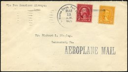 FELDPOST 1929, U.S. MARINE CORPS PORT AU PRINCE Auf Feld-Luftpostbrief Aus Haiti, Feinst - Usados