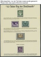 SONSTIGE MOTIVE **,o , 50 Jahre Tag Der Briefmarke, Fast Nur Postfrische Ausgabe Bundesrepublik Und Europa, Prachterhalt - Non Classés