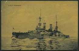 ALTE POSTKARTEN - SCHIFFE KAISERL. MARINE S.M.S. Wittelsbach, Gebrauchte Karte, Eine Ecke Etwas Geknickt - Warships