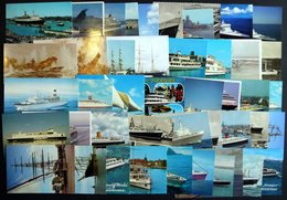 ALTE POSTKARTEN - SCHIFFE Ca. 1967-2007, Schiffe Aus Aller Welt, 43 Verschiedene Ansichtskarten, Z. T. Gebraucht - Altri & Non Classificati