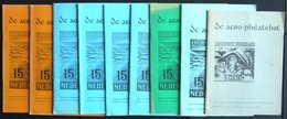 PHIL. LITERATUR De Aero Philatelist, 9 Verschiedene Hefte Aus 1969-1975, Arge De Vliegende Hollander, Mit Vielen Abbildu - Philately And Postal History