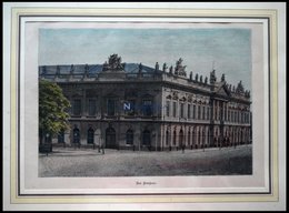 BERLIN: Das Zeughaus, Kolorierter Holzstich Um 1880 - Lithografieën