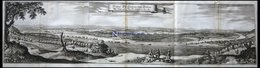 DRESDEN, Elbstrom Um Dresden, Kupferstich Von Merian Um 1645, Leichte Mängel - Litografia