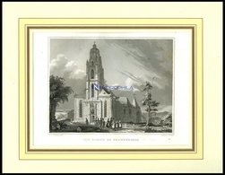 FRANKENBERG: Die Kirche, Stahlstich Von Wenderoth/Foltz, 1840 - Lithografieën