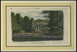 HAMBURG-BLANKENESE: Eine Villa, Kolorierter Holzstich Von Gehrts Von 1881 - Litografia