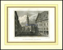 HANNOVER: Die Ägidienkirche, Stahlstich Von Osterwald/Poppel, 1840 - Litografia