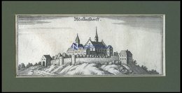 MALLERSDORF: Das Schloß, Kupferstich Von Merian Um 1645 - Litografia