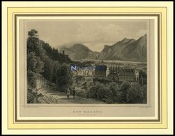 HOF-RAGATZ, Teilansicht, Stahlstich Von Rohbock/Kolb Um 1840 - Lithographien