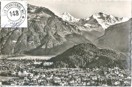 AK  "Interlaken - Mönch Jungfrau"  (Feldpost)         1942 - Oblitérations