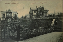 Neustadt A. H. // Gruss Aus // Treppenaufgang Mit Villen 1919 - Neustadt (Weinstr.)