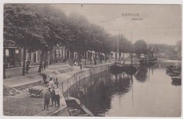Dokkum - Diepswal Met Volk - 1911 - Dokkum