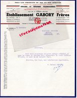 79- LES AUBIERS-49- SOMLOIRE- RARE LETTRE ETS. GABORY FRERES-GRAINS GRAINES FOURRAGERES-HORTICULTURE AGRICULTURE-1947 - Agriculture