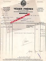 49- SAUMUR- LETTRE TEZIER FRERES-GRAINES HORTICULTURE -AGRICULTURE-VALENCE SUR RHONE-JUVISY- 1939 - Landwirtschaft