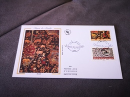 FRANCE FDC Enveloppe SOIE 1er Jour TISSUS DU MONDE 2011 - Collection Timbre Poste - 2010-2019