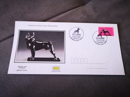 FRANCE FDC Enveloppe 1er Jour CHIENS Dans L'ART 2018 - Collection Timbre Poste - 2010-2019