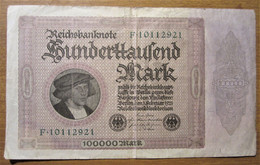 · Billet, Allemagne, 10.000 Mark  -  Ft: 19 X 11,5 Cm - 1923 - 100000 Mark