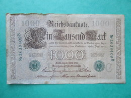 · Billet, Allemagne, 1000  Mark  -  Ft: 18,5 X 11 Cm - 1910 - 1.000 Mark