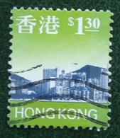 $1.30 Skyline - Violet And Green 1997 Mi 794 YT 823 Used Gebruikt Oblitere HONG KONG - Oblitérés