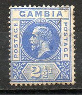 GAMBIE - (Colonie Britannique) - 1912-22 - N° 70 - 2 1/2 P. Outremer - (George V) - Gambia (...-1964)