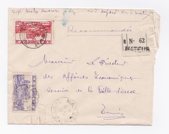 ENVELOPPE RECOMMANDEE DE MATEUR POUR TUNIS DU 16/03/1942 - Briefe U. Dokumente