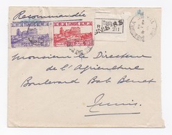 ENVELOPPE RECOMMANDEE DE TUNIS POUR TUNIS DU 05/03/1942 - Briefe U. Dokumente