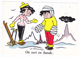 Illustrateur MEUNIER Humour SKI  " On Sort En Bande " - Meunier, G.