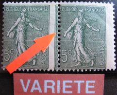 R1934/8 - 1903 - TYPE SEMEUSE LIGNEE (PAIRE) N°130 TIMBRES NEUFS** PIQUAGE A CHEVAL - Ungebraucht