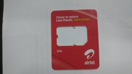 India-air Tel G.s.m Card-(51a)-()-(new Delhi)-()-(look Out Side)-used Card+1 Card Prepiad Free - Indien