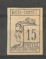 Diego-Suarez _ 15c Signé Calves  (1890) N°8 - Andere