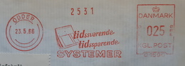 EMA AFS METER STAMP FREISTEMPEL - DANMARK ODDER 1966 Tidssvarende Tidssparende SYSTEMER Calendar - Macchine Per Obliterare (EMA)