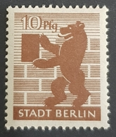 1945 The Berlin Bear, MNH, Russian Zone, Allied Occupation, German States, Germany - Berlín & Brandenburgo