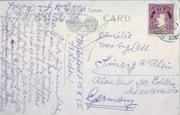 1927 , IRLANDA , TARJETA POSTAL CIRCULADA , LADIES BATHING PLACE , TRAMORE - Covers & Documents