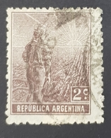 1911, Farmer And Rising Sun, Argentina, Used - Usados