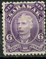 Sarawak 1895 6c Sir Charles Brooke Issue #30 - Sarawak (...-1963)