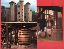 40 - LANDES . PARLEBOSCQ . CHÂTEAU LACAZE . BAS-ARMAGNAC . 3 CARTES POSTALES - Réf. N°20228 - - Gabarret