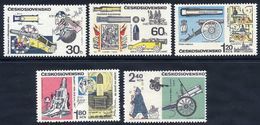 CZECHOSLOVAKIA 1970 Historic Cannons Set MNH / **.  Michel 1946-50 - Ongebruikt