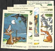 Lot De 6 Prêts à Poster Neufs Commémorant Jean De La Fontaine - Lots Et Collections : Entiers Et PAP