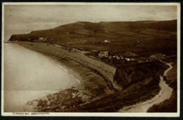 Ref 1277 - 1946 Postcard - Clarach Bay Aberystwyth - Cardinganshire Wales - WWII Patriotic Message - Cardiganshire