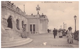 25  MONTE-CARLO  - LES TERRASSES-  BELLE CARTE ANIMEE - Les Terrasses