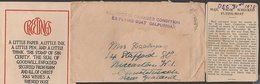 NEW ZEALAND 1938 CALPURNIA FLYING BOAT CRASH COVER - Cartas & Documentos