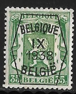 België Typo Nr. 385 - Tipo 1936-51 (Sigillo Piccolo)