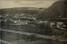 Lutselbourg - Lutselbourg Lutselbourg (57) Total Ansicht Mit Schleuse Und Fabrik 19?? - Altri & Non Classificati