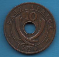 EAST AFRICA 10 Cents 1924  KM# 19 GEORGIVS V REX ET IND:IMP: - British Colony