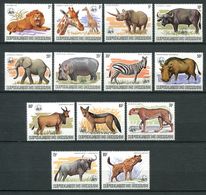 244 BURUNDI 1983 - Yvert 864/76 - WWF Rhinoceros Hippopotame Lion Zebre Elephant ... - Neuf Luxe ** (MNH) Sans Charniere - Ongebruikt