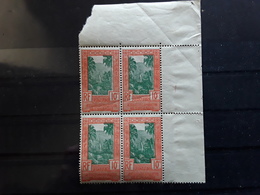 OCEANIE 1930 , TAXE , Bloc De 4 COIN DE FEUILLE,  Yvert No 11, 10 C Rouge Et Vert , Neuf ** MNH TB - Portomarken