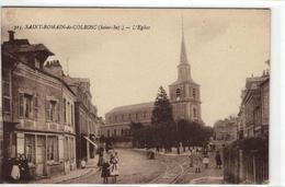 1 Cpsm Saint Romain De Colbosc - L'église - Saint Romain De Colbosc