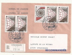 THEME EUROPE CONSEIL DE L'EUROPE EUROPA 1983  SUR LETTRE RECOMMANDEE - Temporary Postmarks