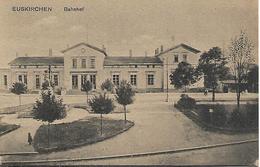 Old Postcard, Germany, Euskirchen Bahnhof, Train Station. - Euskirchen
