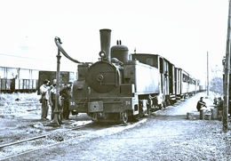 DENAIN  CP CARTE ORIGINALE                 JLM - Gares - Avec Trains